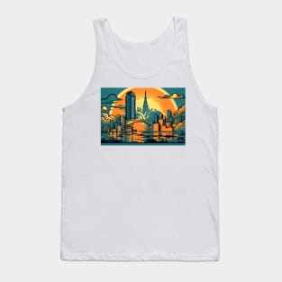 Rose City Resplendence Portland, Oregon Skyline Tank Top